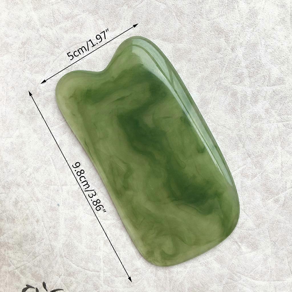 Natural Resin Facial & Neck Guasha Scraper, Beeswax Massage Scraping Tool