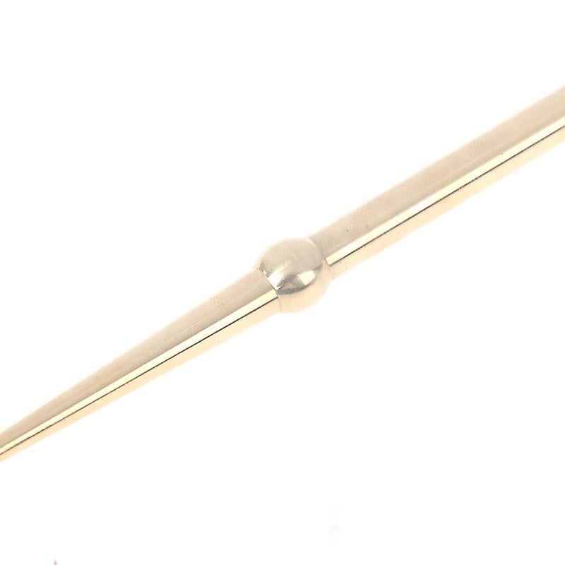 Brass Face & Eye Reflexology Massage Pen, Ear Acupoint Guasha Detecting Stick (1pc)
