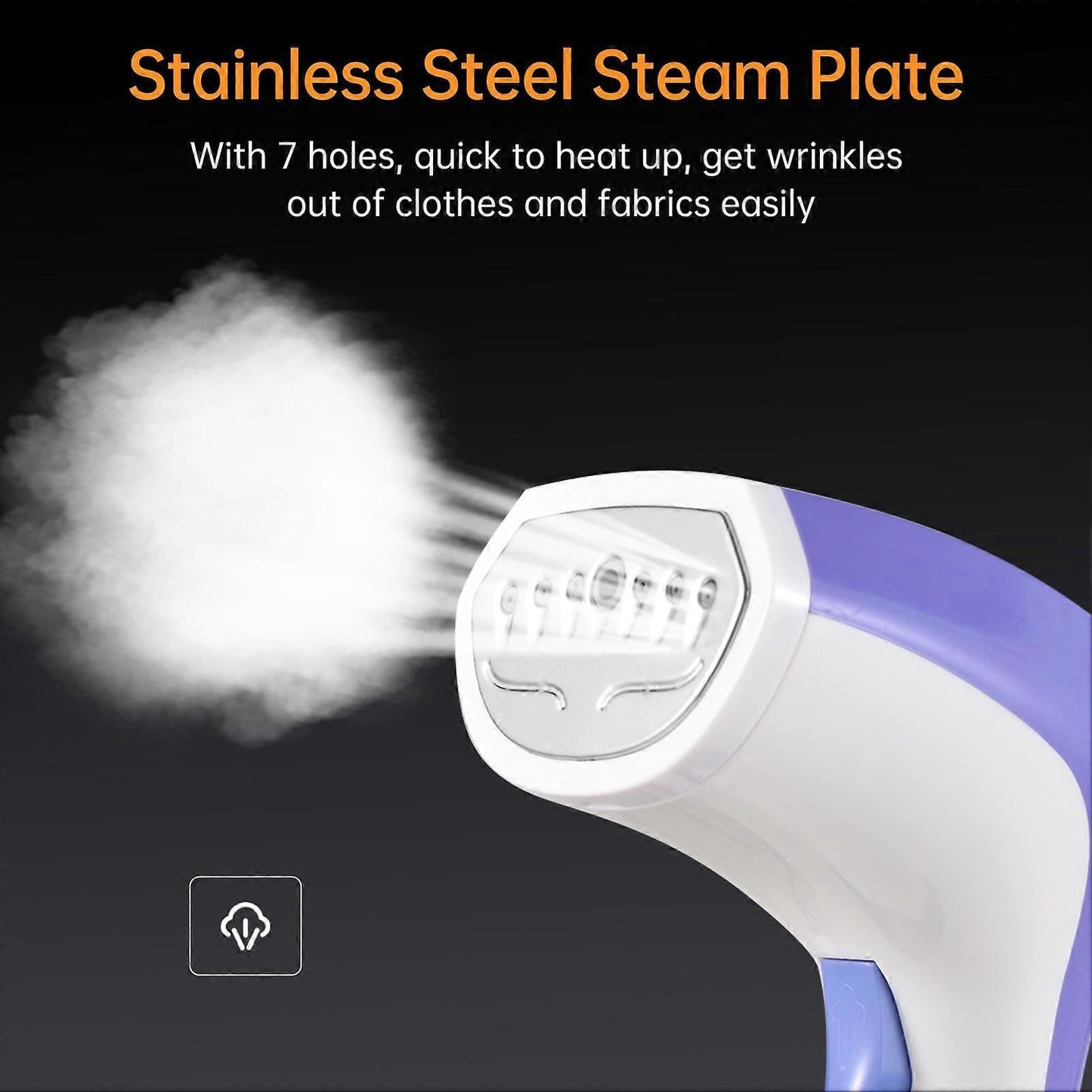1100W Travel Handheld Garment Steamer 120ml Tank Quick Heating Clothes Steamer
