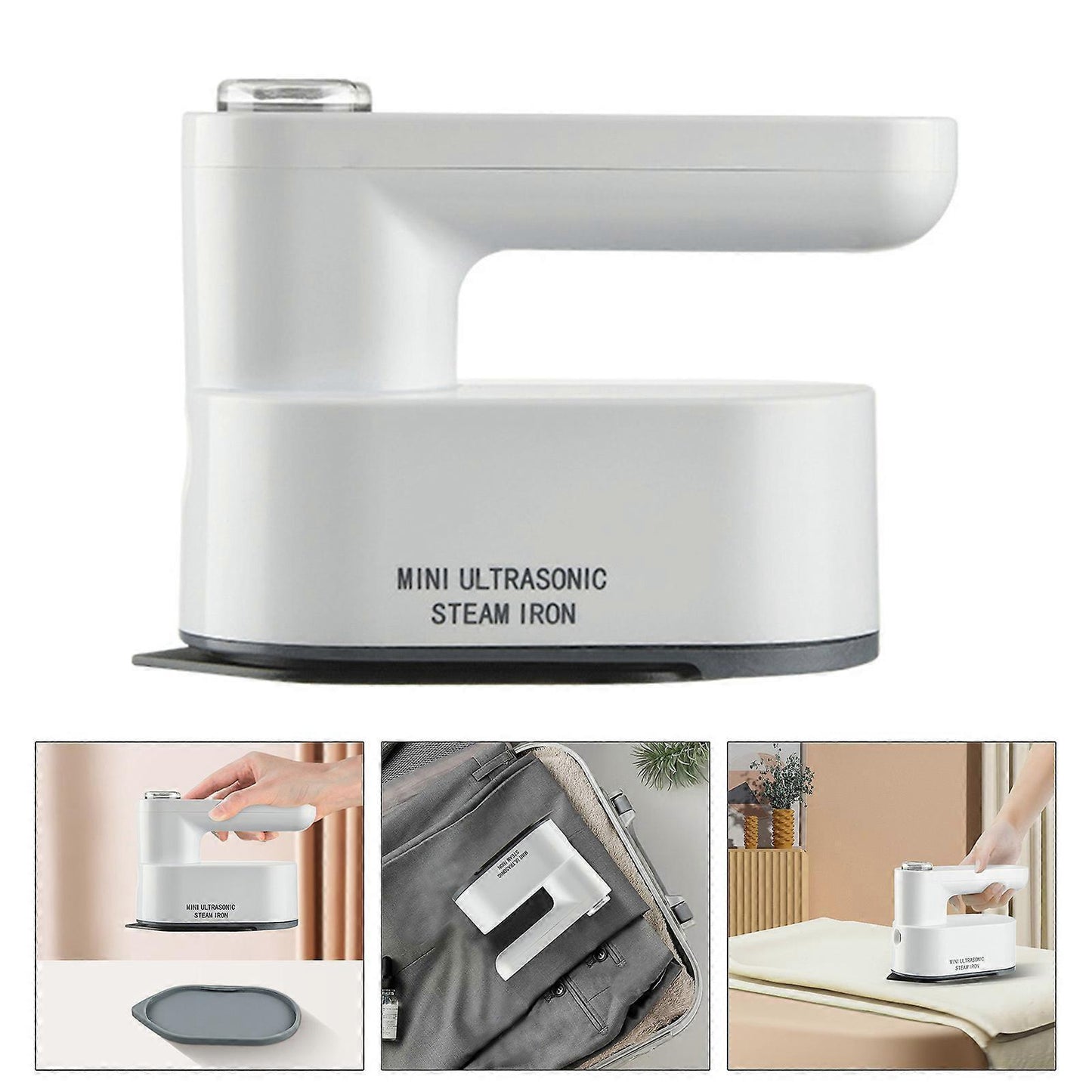 Rechargeable 1200W Handheld Steamer and Iron for Travel & Home Fabric Ironing
