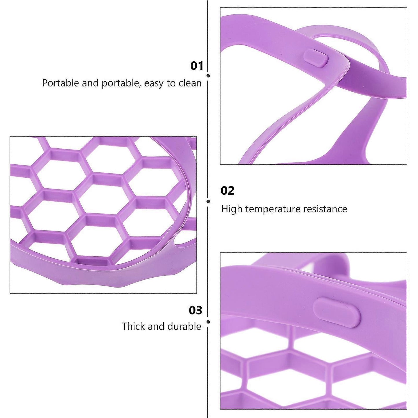 Multifunctional Handheld Steamer Silicone Vegetable Basket Drain Basket