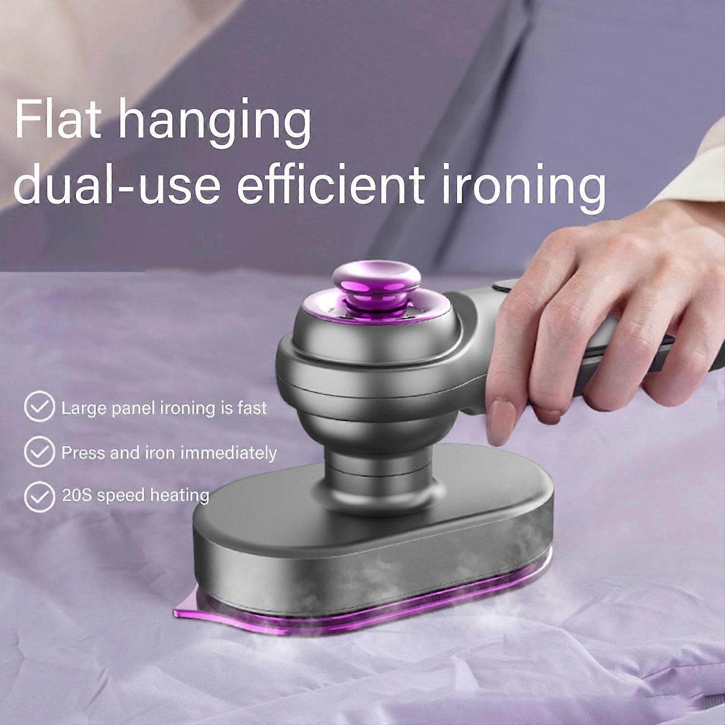 Rotatable Handheld Steamer Iron for Clothes Portable Travel Garment Iron
