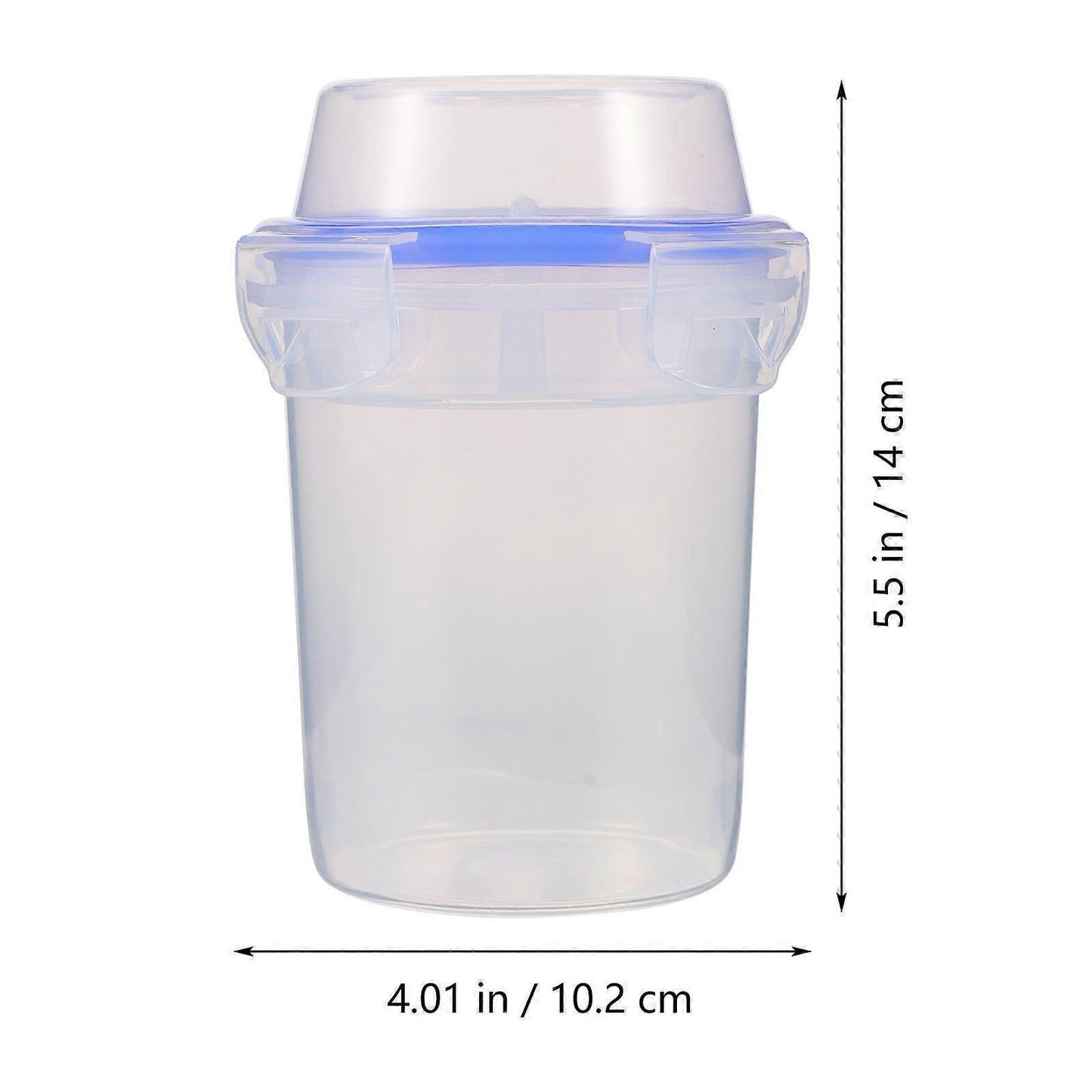 2pcs Double Layer Overnight Oats Containers Breakfast Salad Cups Leakproof