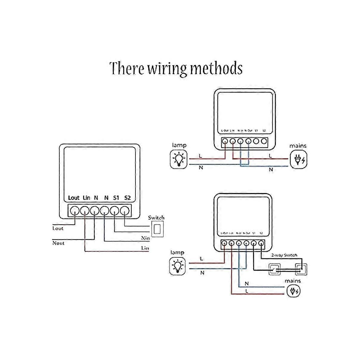 Mini Smart WiFi Relay Switch DIY Timer Light Control Module Compatible with Smart Life App
