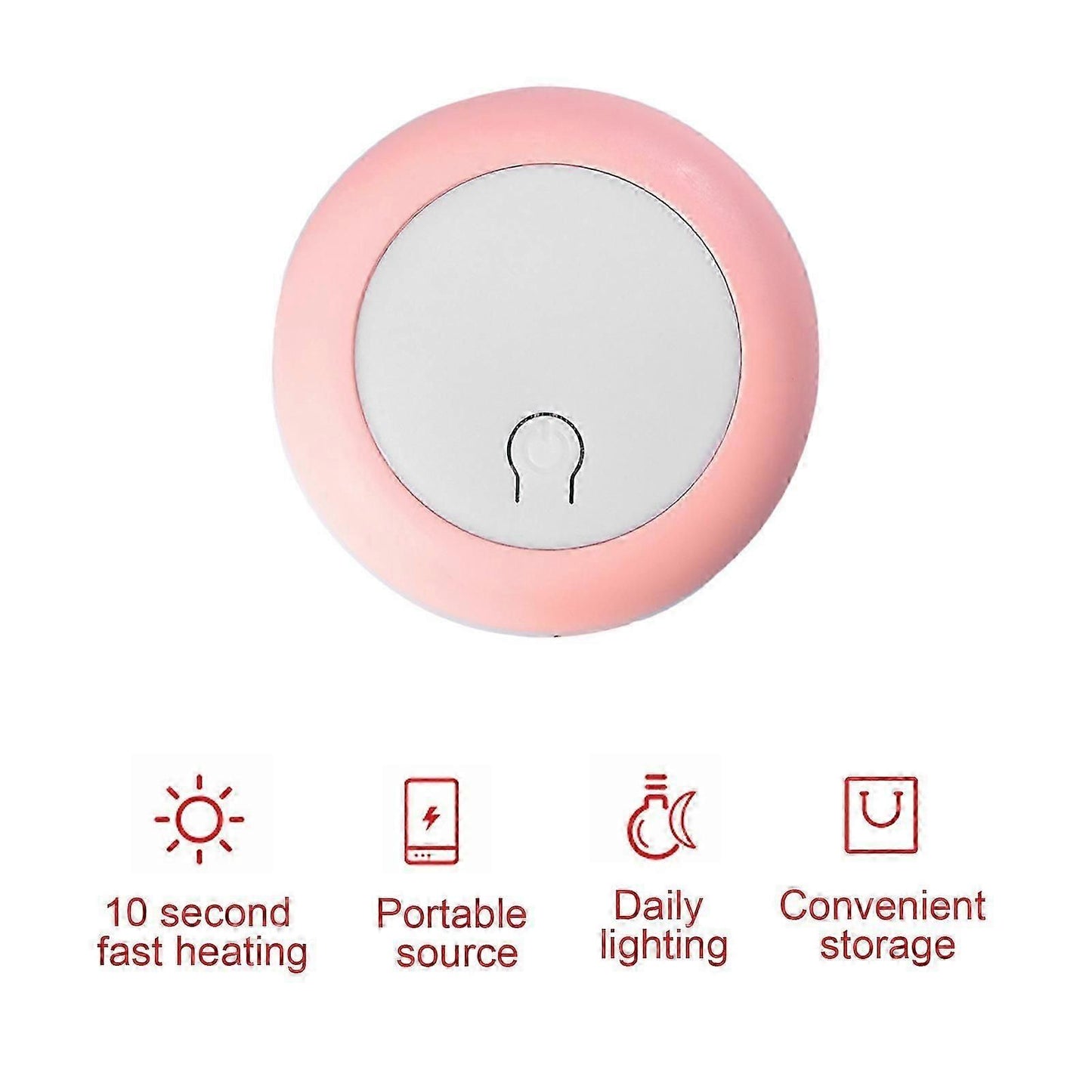 Portable Rechargeable Hand Warmer & Power Bank for Winter (Blue/Pink)