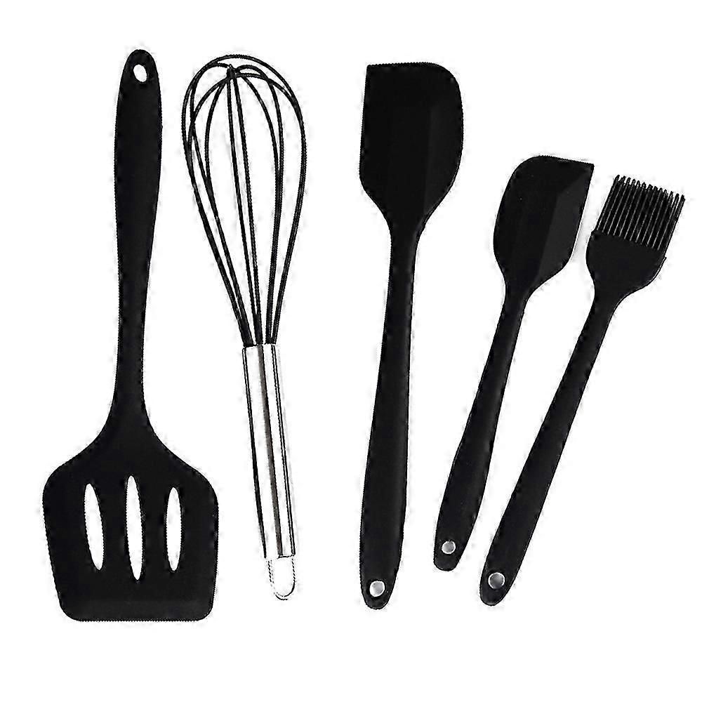 Silicone Kitchen Utensil Set - Non-Stick, Heat Resistant, 5-Piece