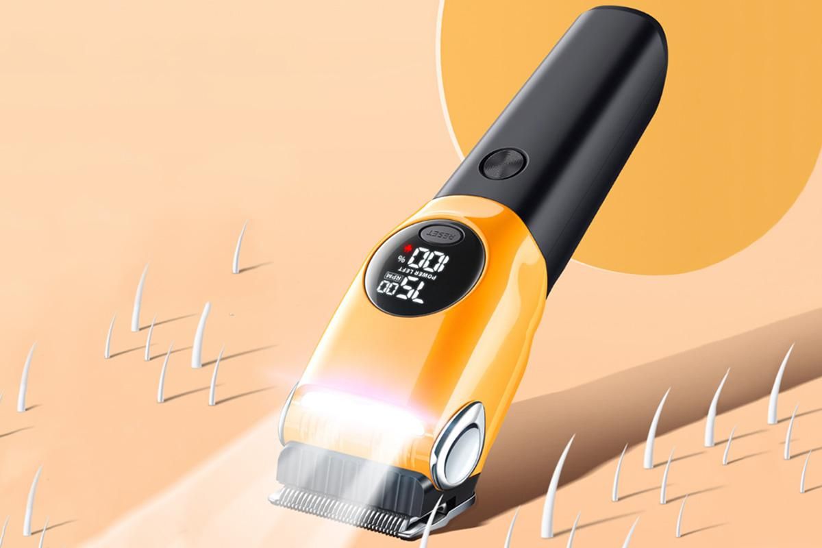 Dog Clipper Low Noise Dog Grooming Kit Rechargeable 3-Speed With LCD Display for Dogs Cats Pets
