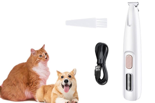 Dog Paw Trimmer 18mm Widen Pet Hair Clipper Dog Clippers for Grooming With LED Light LED Display Rechargeable