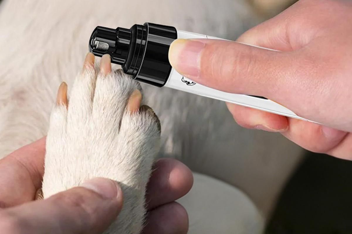 2-Speed Dog Nail Grinder Pet Nail Grinder Super Quiet Rechargeable Electric Dog Nail Trimmer for Large Medium Small Dogs