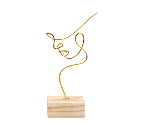 Artistic Sculpture for Home-Golden S