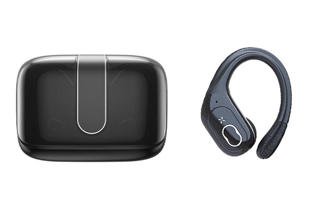 Wireless Bluetooth 5.4 Headphone Over Ear Bud IPX5 Waterproof Earphone for Sport Running - Black