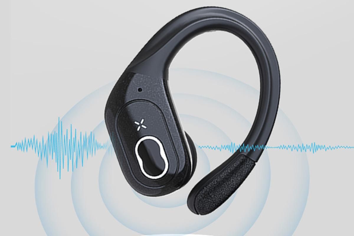 Wireless Bluetooth 5.4 Headphone Over Ear Bud IPX5 Waterproof Earphone for Sport Running - Black