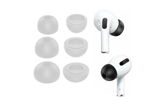 Replacement Ear Tips for AirPods Pro Memory Foam Ear Buds Anti-Slip Eartips with Portable Storage Box -Gray