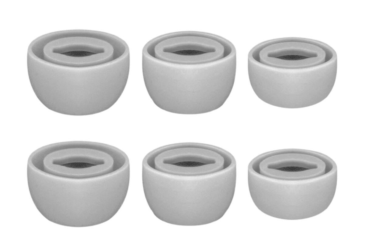 3-Pair Silicone Replacement Ear Tips for Samsung Galaxy Buds Pro - Light Grey
