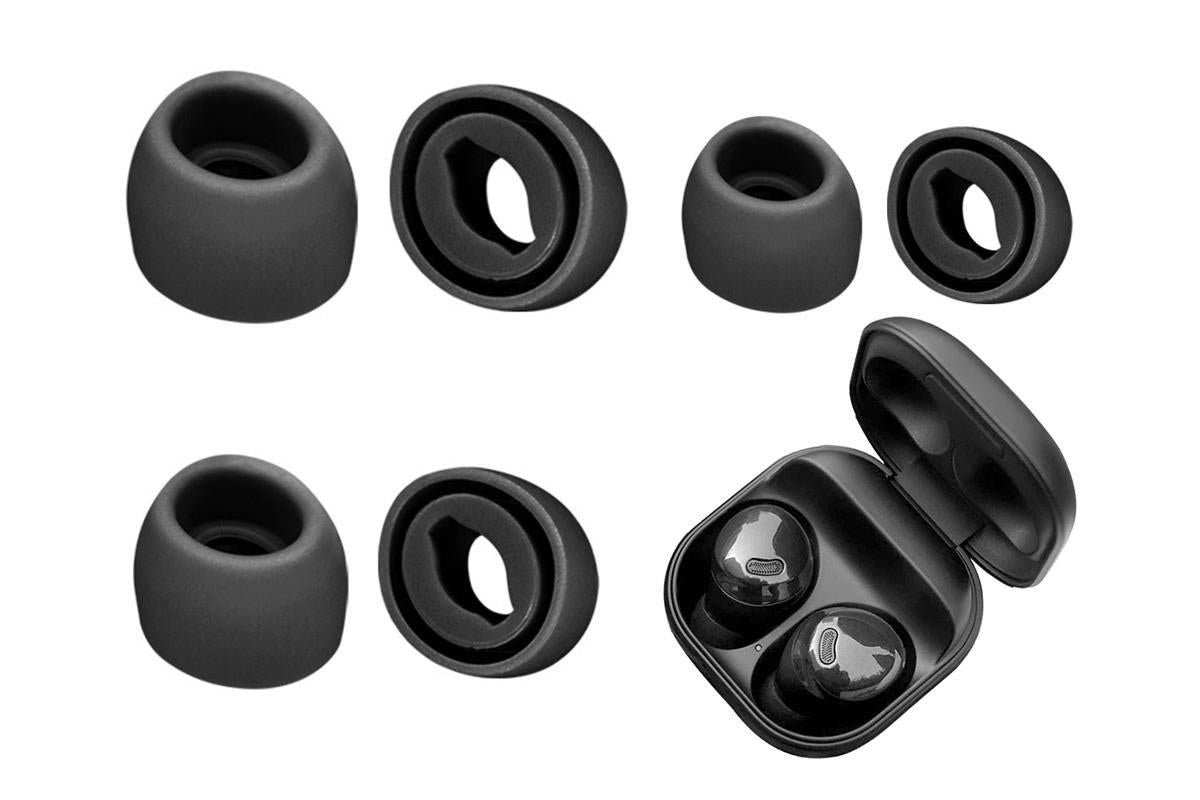 3-Pair Silicone Replacement Ear Tips for Samsung Galaxy Buds Pro - Black