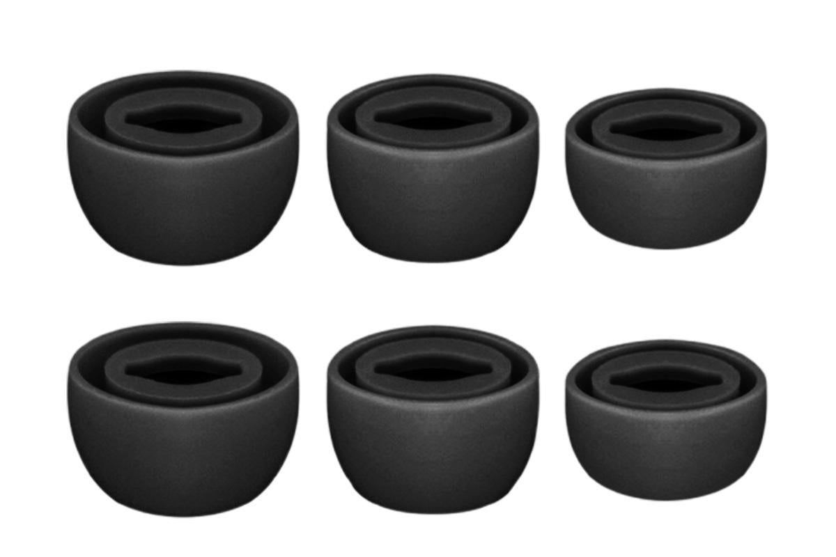 3-Pair Silicone Replacement Ear Tips for Samsung Galaxy Buds Pro - Black
