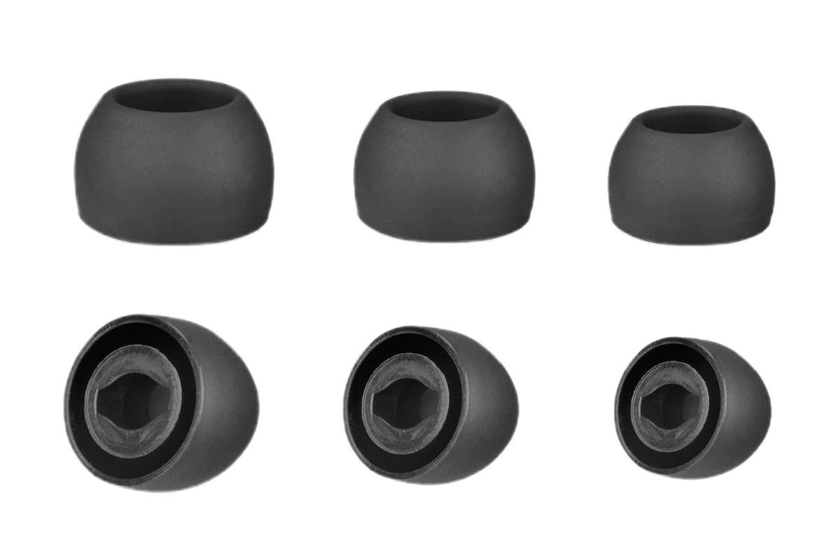 3-Pair Silicone Replacement Ear Tips for Samsung Galaxy Buds Pro - Black