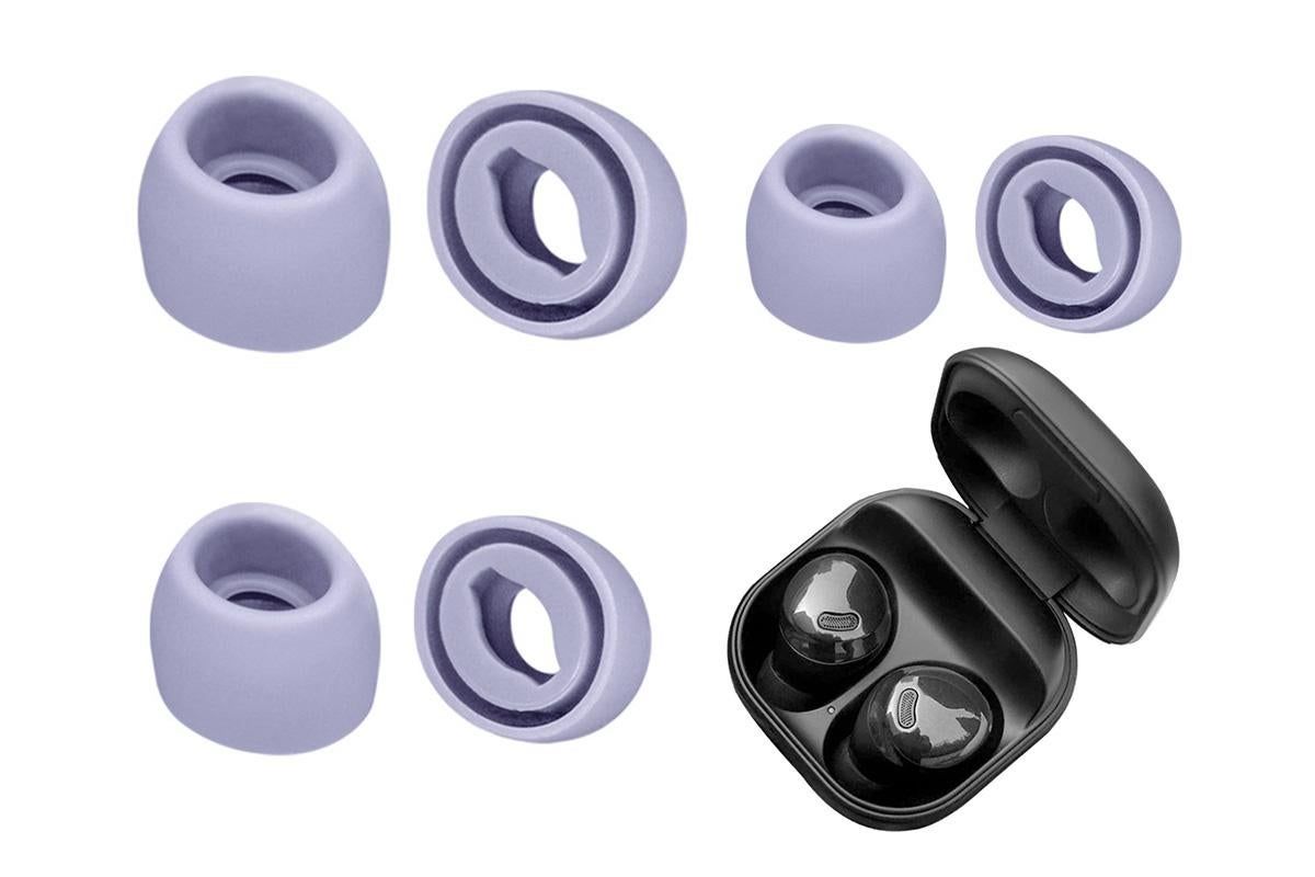 3-Pair Silicone Replacement Ear Tips for Samsung Galaxy Buds Pro - Purple