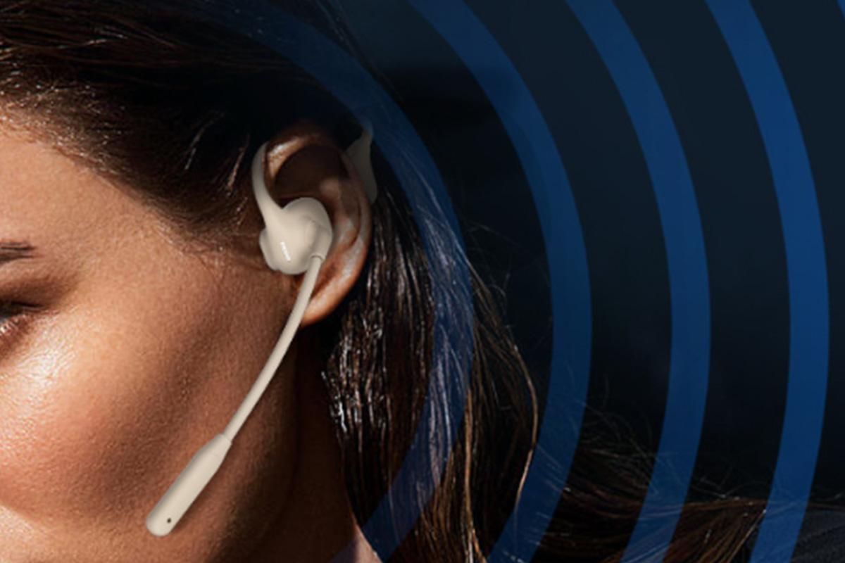 Open Ear Headphones Bluetooth 5.3 Wireless Air Conduction Headphones Sport Earbuds for Running Cycling Workouts - Beige