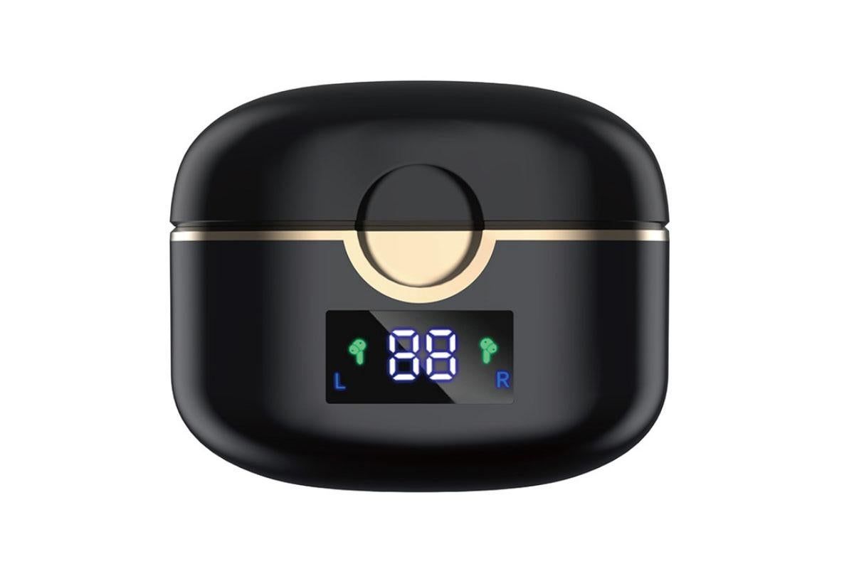 Wireless Earbuds Bluetooth Headphones Wireless Charging Case LED Display Over Ear Buds Mini Wireless Earbuds for Sports Workout