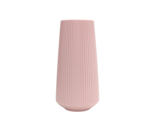 Plastic Nordic Style Vase Dried Flower Arrangement Pot Holder Home Office Decor-Pink