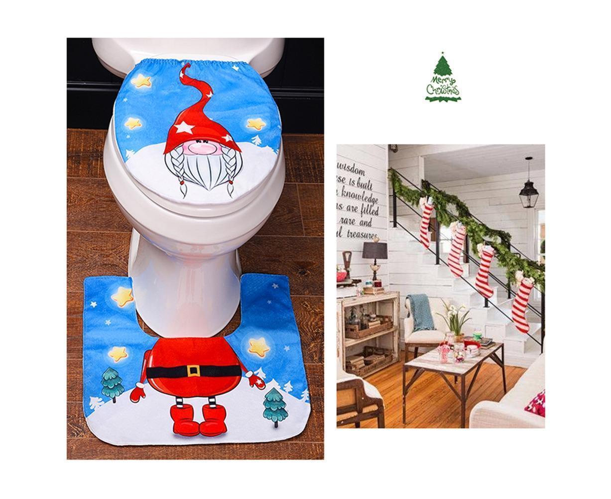 Christmas Toilet Mat Pad Kit-B