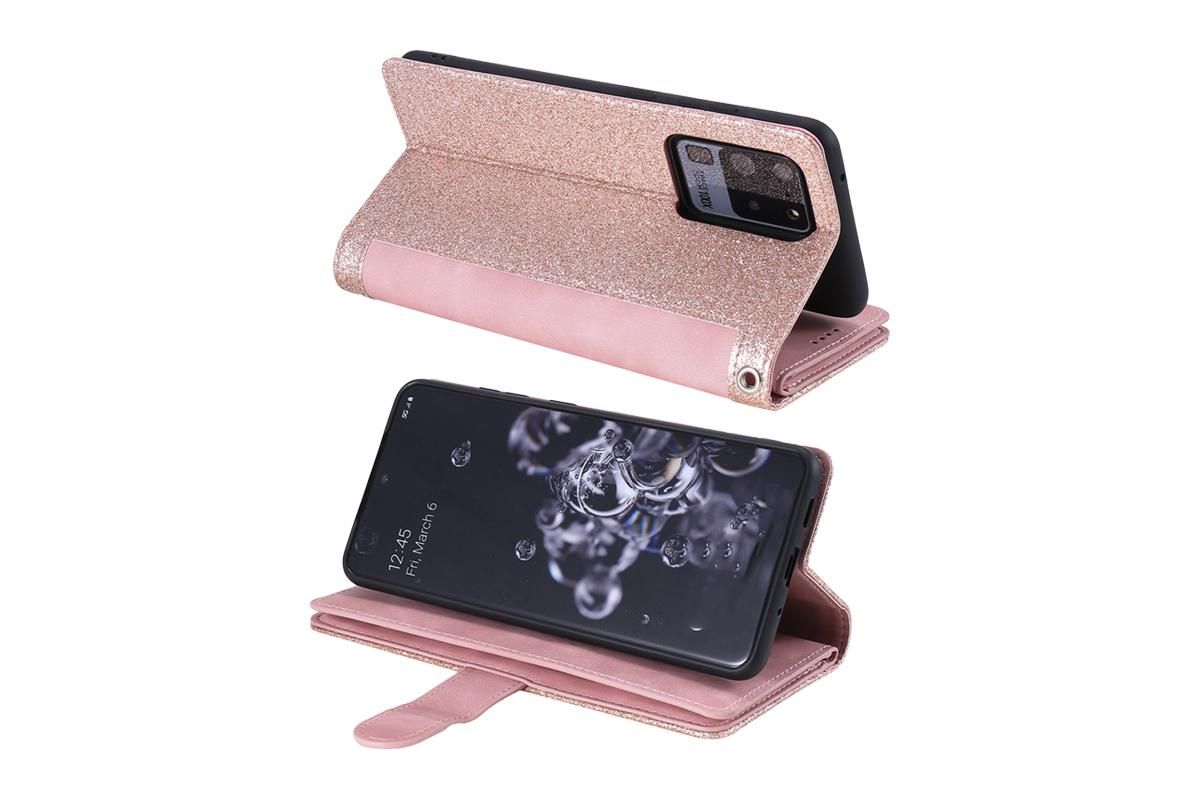 for iPhone 15 Series Case Leather Wallet Flip Cover -Pink /iPhone 15 Plus