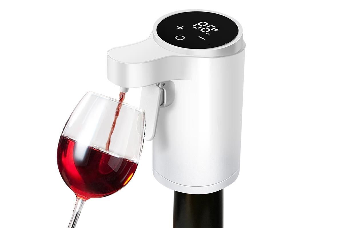 Smart Touch Screen Electric Wine Spirit Dispenser - Black