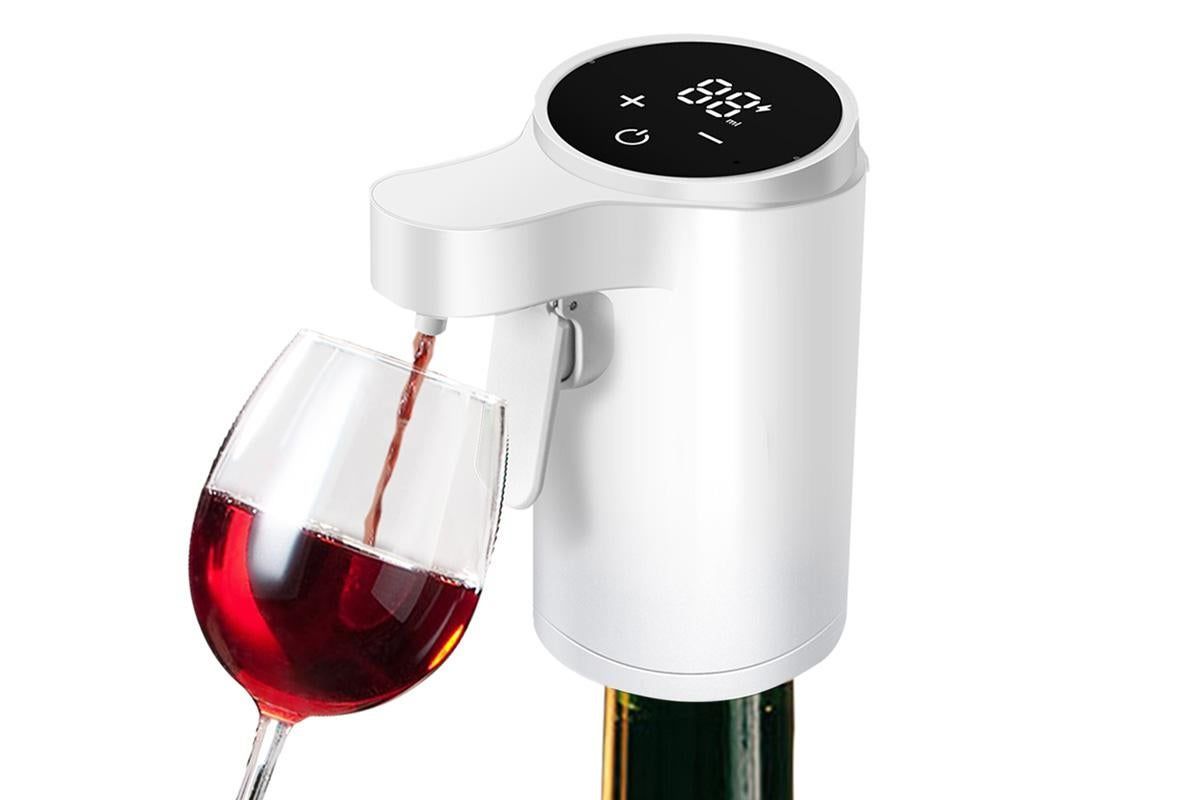 Smart Touch Screen Electric Wine Spirit Dispenser - Black