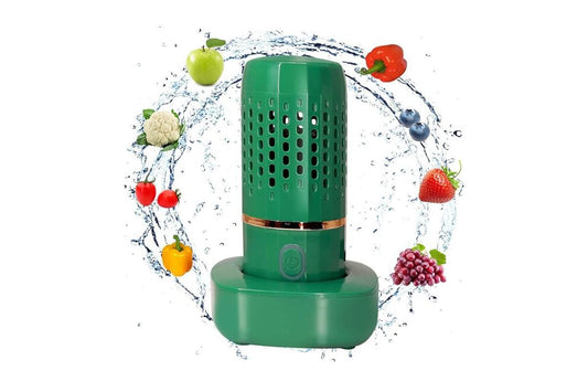 Portable Fruit and Vegetable Cleaning Machine Rechargeable Food Washing Purifier Vegetable Washer -Green