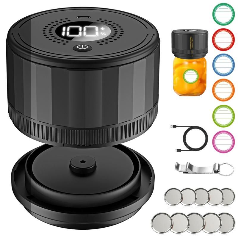 Electric Mason Jar Vacuum Sealer Kit for Food Storage and Preservation