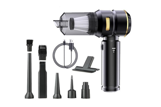 Cordless Handheld Car Vacuum Cleaner 4-in-1 Wireless Vacuum with Brushless Motor Mini Car Vaacuum Cleaner -Gold