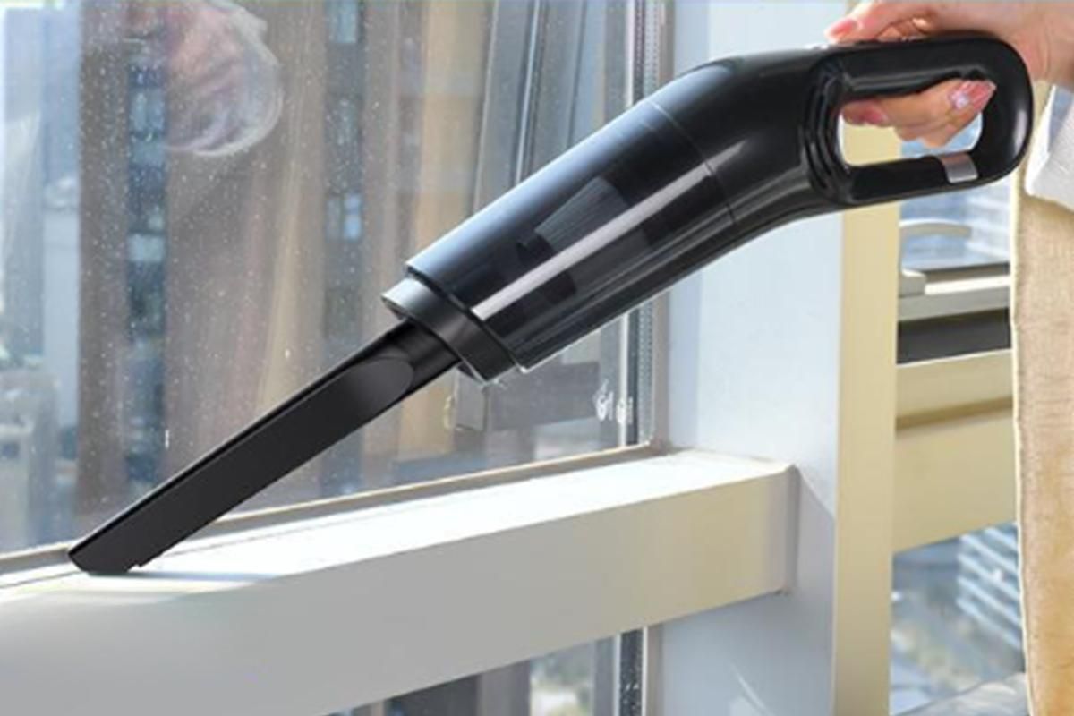 Cordless Handheld Car Vacuum Cleaner 10000Pa Strong Suction USB Rechargeable - Black