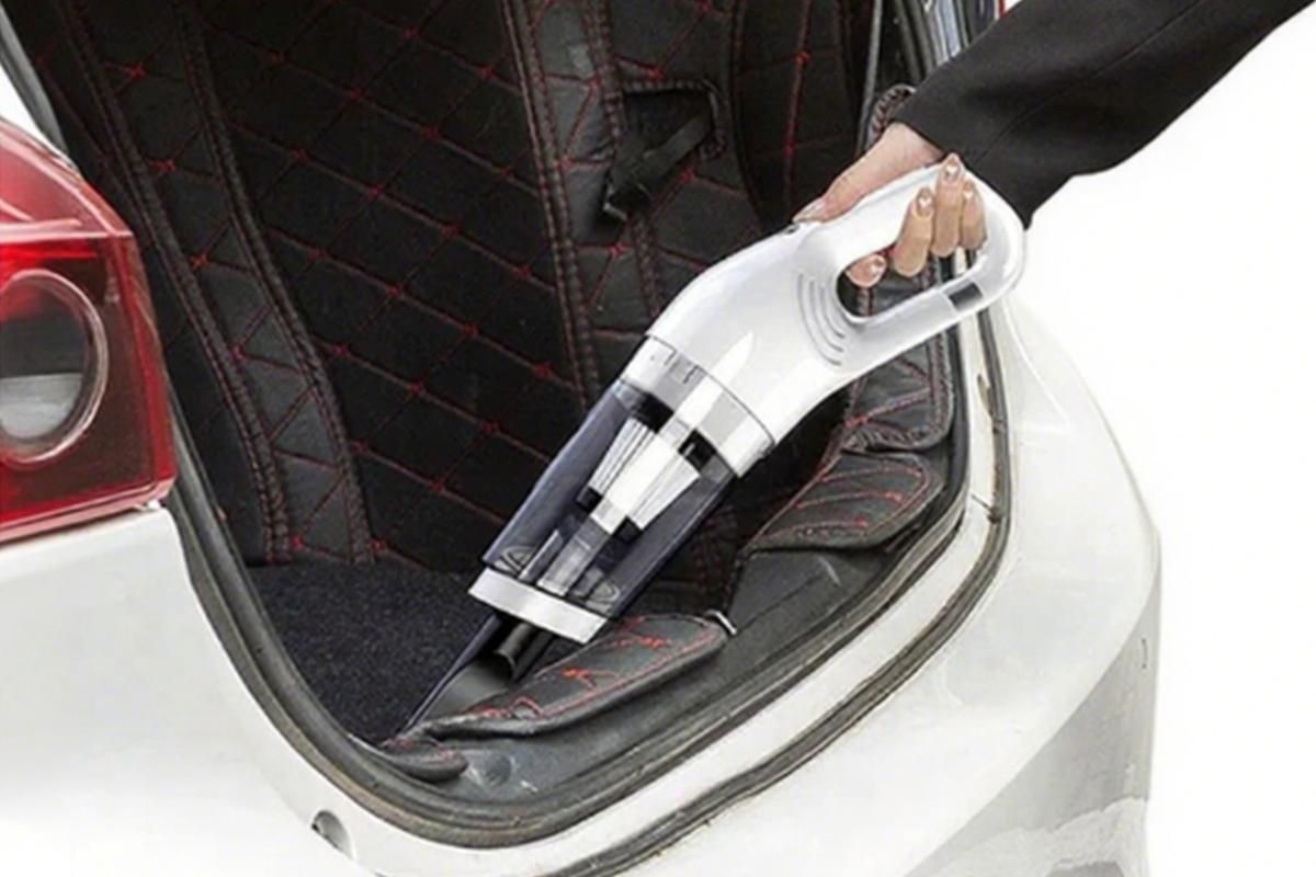 Cordless Handheld Car Vacuum Cleaner 10000Pa Strong Suction USB Rechargeable - White