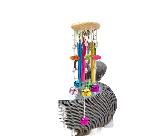 Colorful Fish Wind Chime-Multicolor