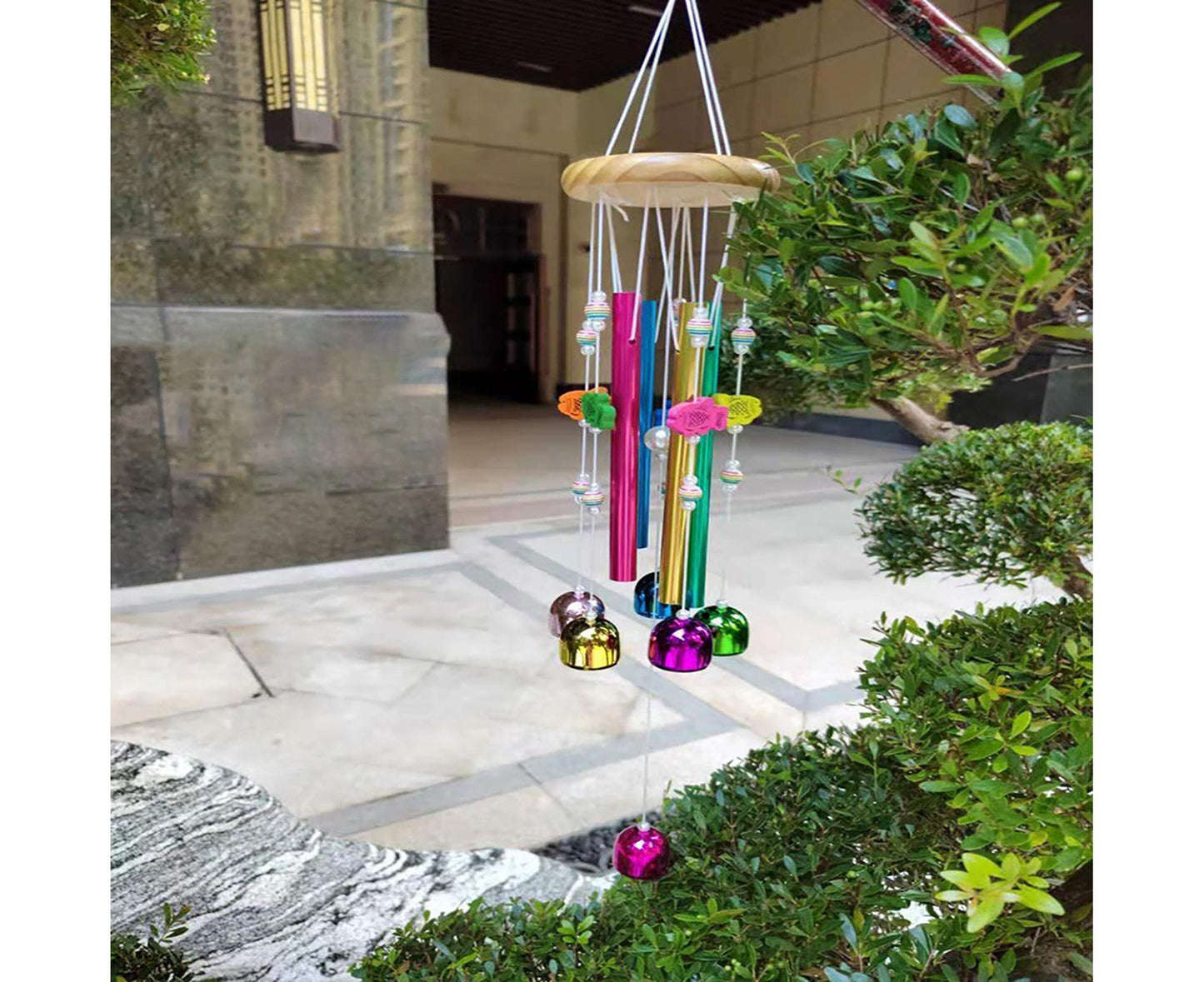 Colorful Fish Wind Chime-Multicolor