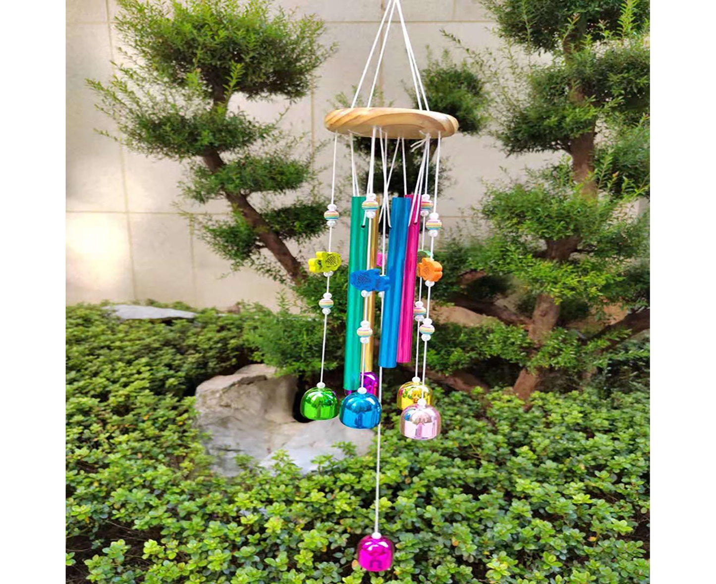 Colorful Fish Wind Chime-Multicolor