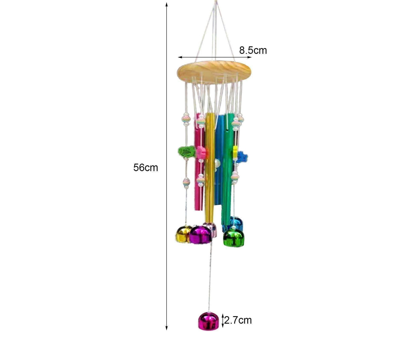 Colorful Fish Wind Chime-Multicolor