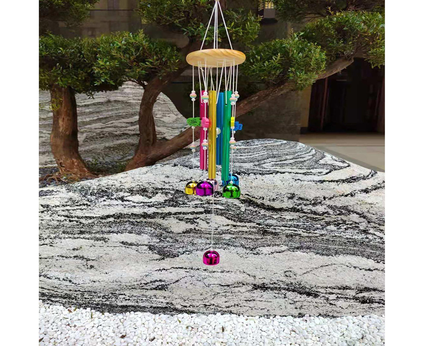 Colorful Fish Wind Chime-Multicolor