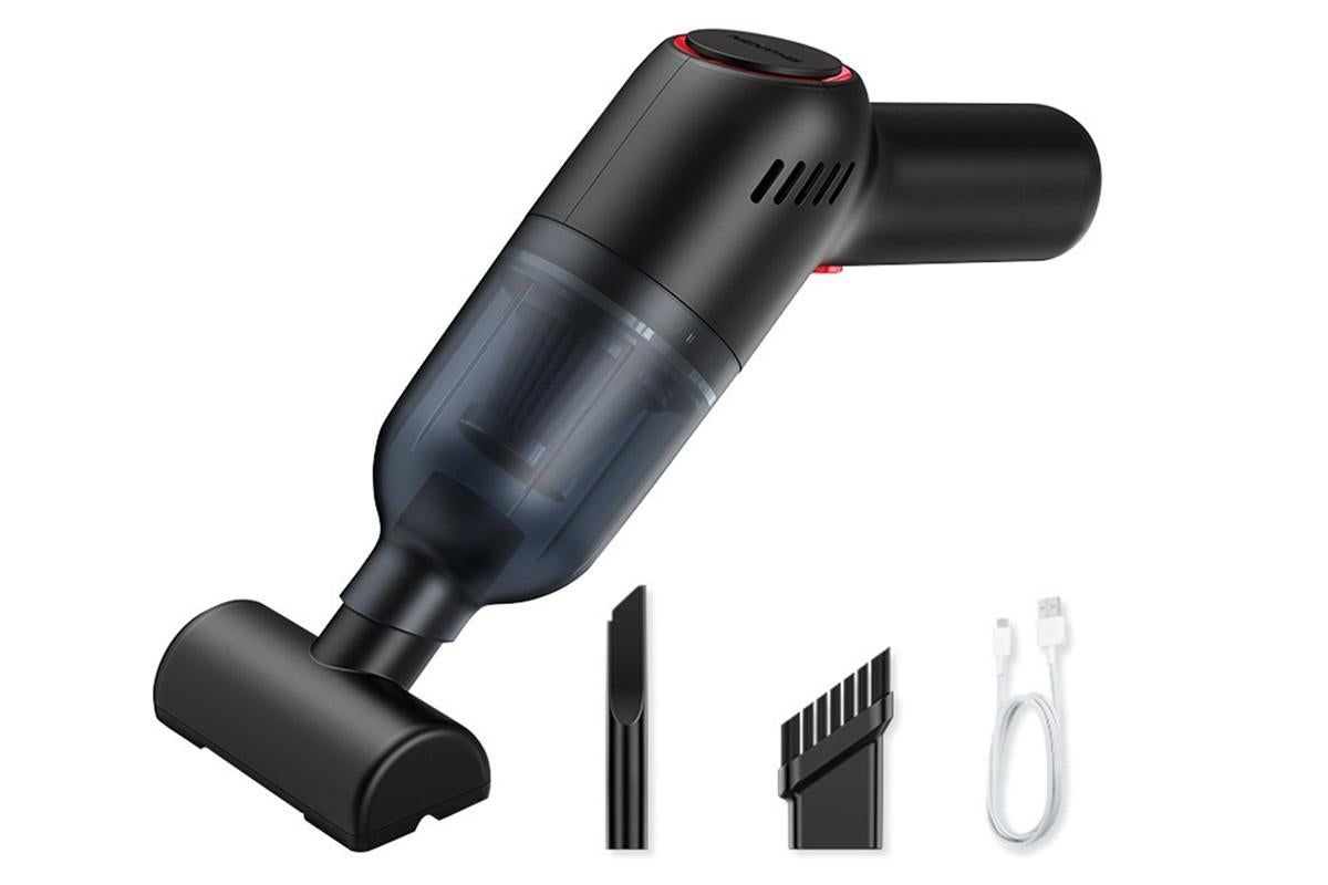 Handheld Car Vacuum Cleaner 9000Pa Rechargeable Portable Cordless Duster - Black