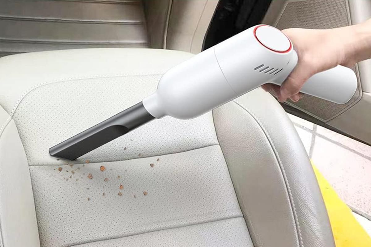 Handheld Car Vacuum Cleaner 9000Pa Rechargeable Portable Cordless Duster - White