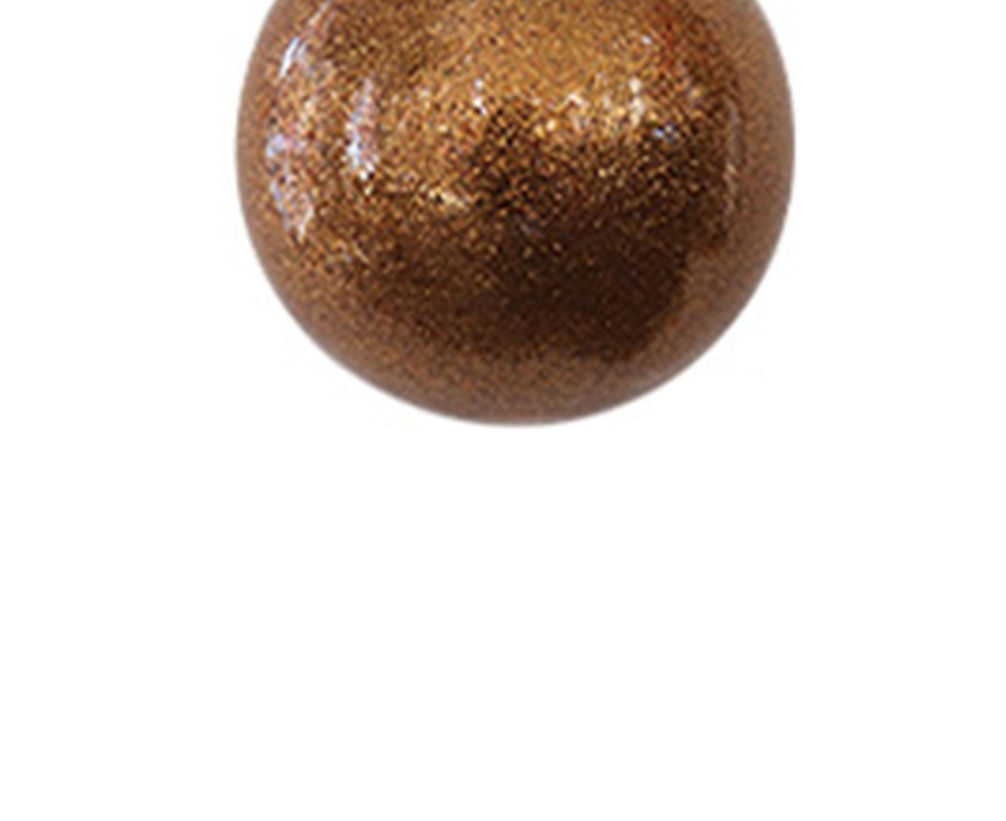 Glitter Xmas Tree Balls-Rose Gold