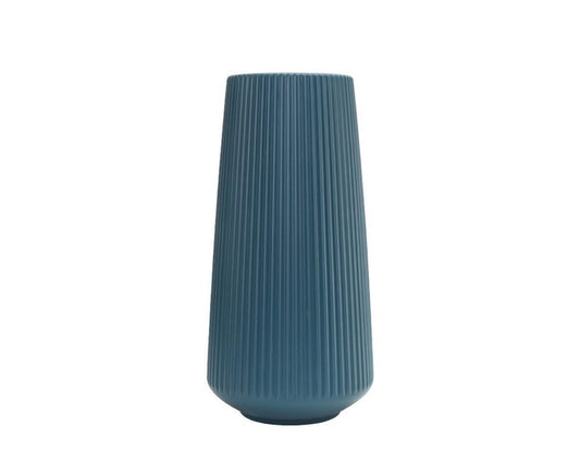 Plastic Nordic Style Vase Dried Flower Arrangement Pot Holder Home Office Decor-Blue
