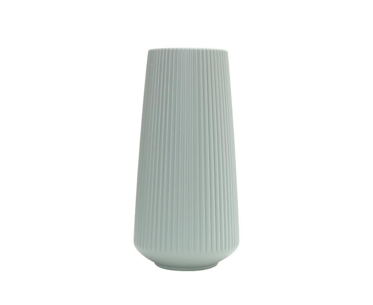 Plastic Nordic Style Vase Dried Flower Arrangement Pot Holder Home Office Decor-Blue