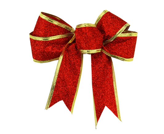 Fabric Xmas Bowknot-Red