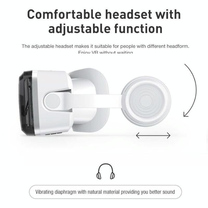Wireless 3D VR Headset With Bluetooth - Compact