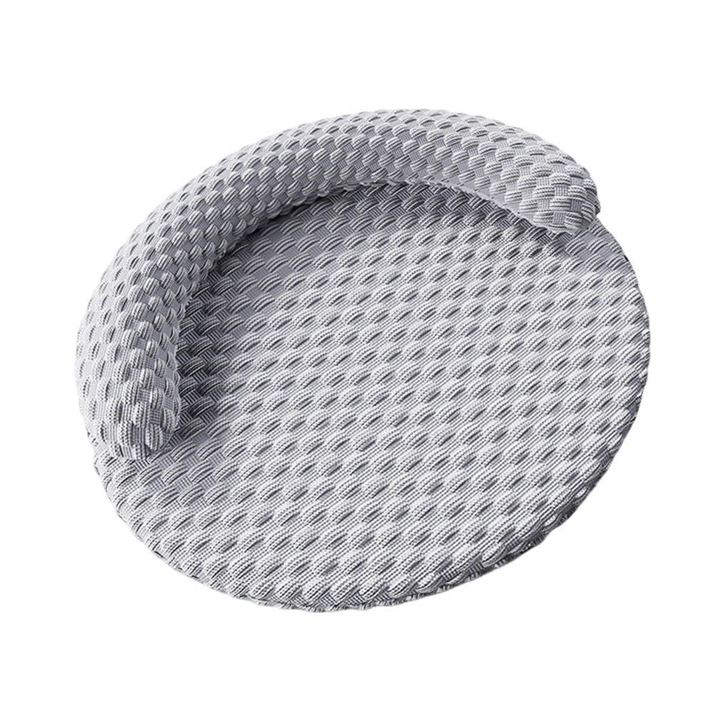 Washable Cooling Pet Bed with Removable Cover for Dogs & Cats - Dark Gray - M