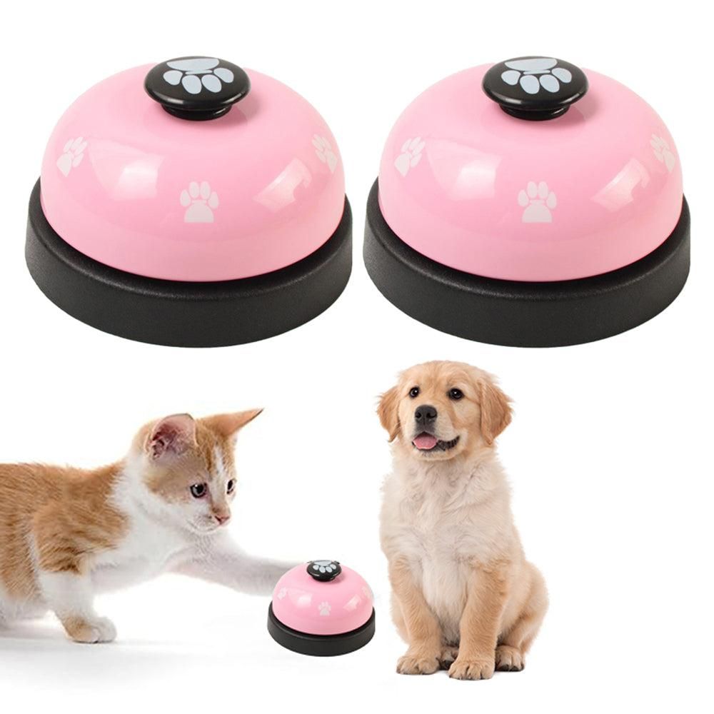 2Pcs Pet Training Bells Dog Cat Training Equipment Interactive Toys White