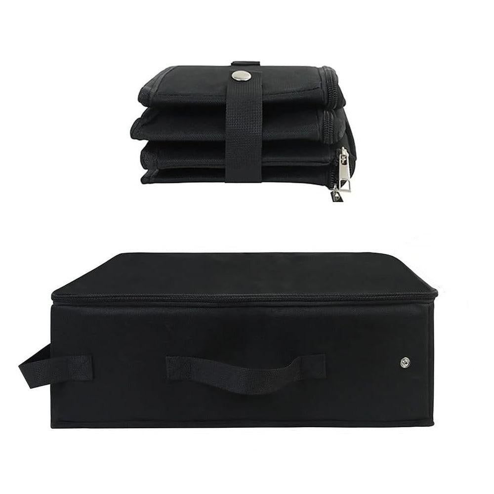 Portable Foldable Cat Travel Litter Box - Waterproof & Easy to Clean Black