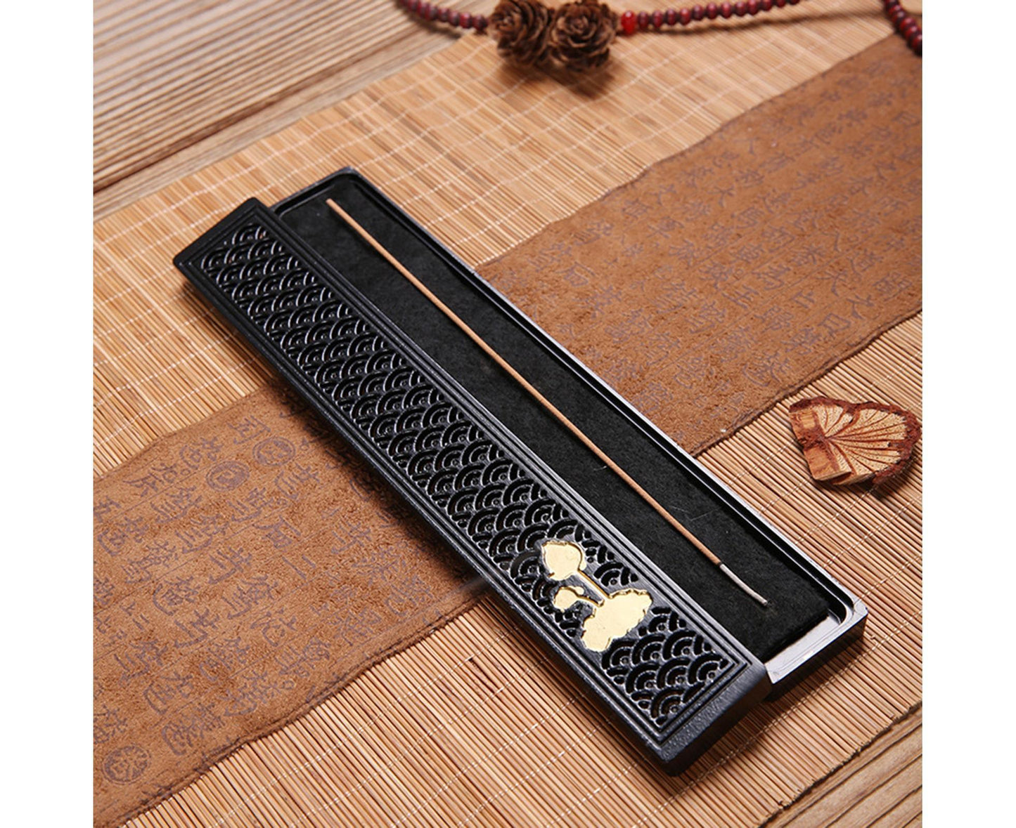 Incense Stick Holder-Black Little Flower